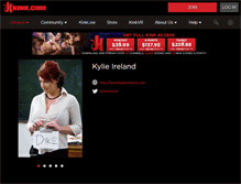 Tablet Screenshot of kylieireland.org